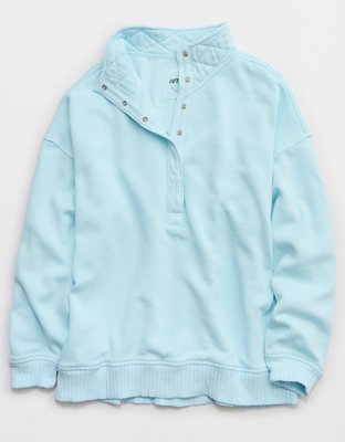 Aerie Oh Snap! Sweatshirt - Easy Breezy Blue