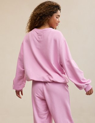 Aerie Jet Setter Crew Sweatshirt - Violet Willow