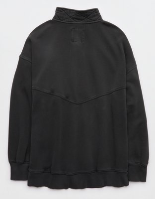 Aerie Oh Zip! Sweatshirt - Smoked Gray
