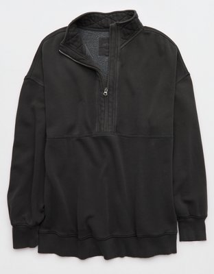Aerie Oh Zip! Sweatshirt - Smoked Gray