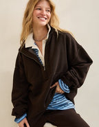 Aerie Oh Zip! Sweatshirt - Deep Earth