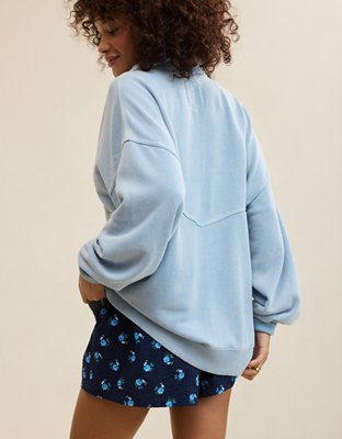 Aerie Oh Zip! Sweatshirt - Cloud Wash