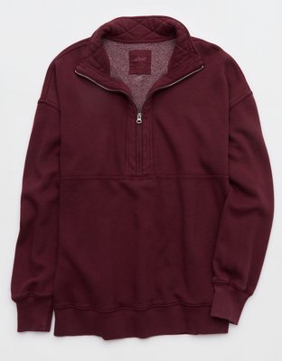 Aerie Oh Zip! Sweatshirt - Royal Berry
