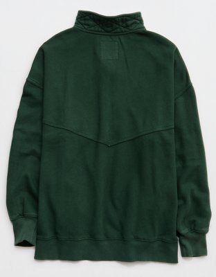 Aerie Oh Zip! Sweatshirt - Rugged Green