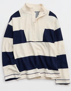 Aerie Quarter Snap Sweatshirt - Navy