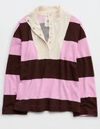 Aerie Quarter Snap Sweatshirt - Violet Willow