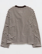 Aerie Alumni Henley Sweatshirt - Deep Earth