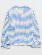 Aerie Alumni Henley Sweatshirt - Horizon Sky