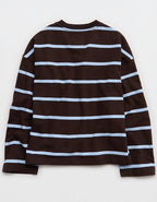 Aerie Alumni Henley Sweatshirt - Cloudy Blue