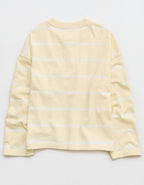 Aerie Alumni Henley Sweatshirt - Cozy Yellow