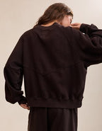 Aerie Go-To Classic Length Crew Sweatshirt - Deep Earth