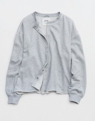 Aerie Layover Cardigan - Medium Heather Gray