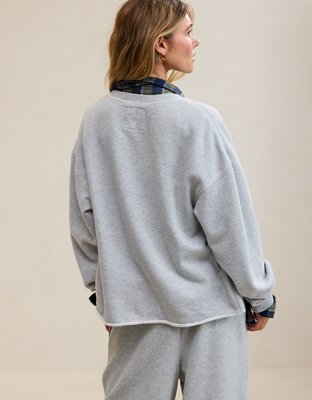 Aerie Layover Cardigan - Medium Heather Gray