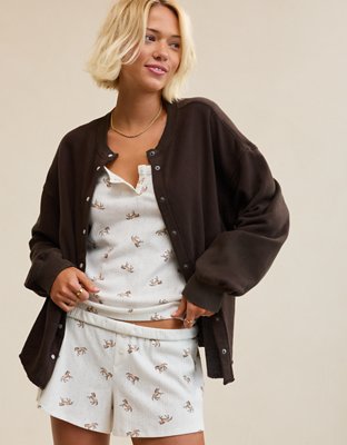 Aerie Layover Cardigan - Deep Earth