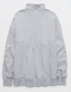 Aerie Oh Zip! Sweatshirt - Medium Heather Gray