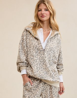 Aerie Oh Zip! Sweatshirt - Dusk