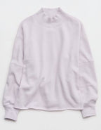 Aerie Layover Mockneck Sweatshirt - Hushed Violet