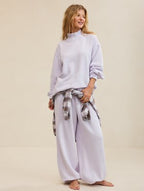 Aerie Layover Mockneck Sweatshirt - Hushed Violet