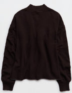 Aerie Layover Mockneck Sweatshirt - Deep Earth