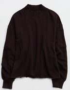 Aerie Layover Mockneck Sweatshirt - Deep Earth