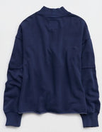 Aerie Layover Mockneck Sweatshirt - Navy