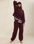 Aerie Layover Mockneck Sweatshirt - Royal Berry