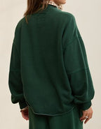 Aerie Layover Mockneck Sweatshirt - Rugged Green