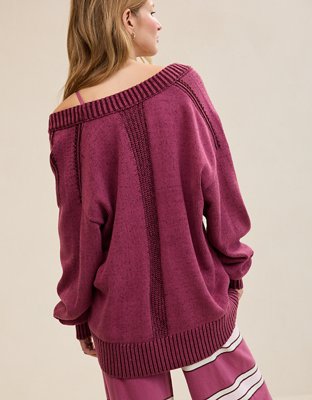 Aerie Voop Sweater - Royal Berry