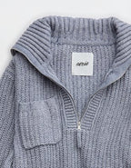 Aerie So Nostalgic Quarter Zip Sweater - Radiance