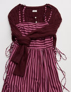 Aerie Cotton Cable Henley Sweater - Royal Berry