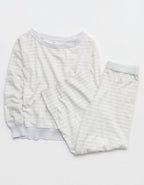 Aerie Sunday Soft Off-The-Shoulder Sweater - Light Heather Gray