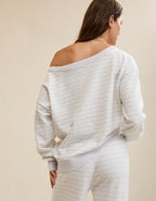 Aerie Sunday Soft Off-The-Shoulder Sweater - Light Heather Gray
