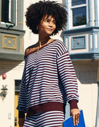 Aerie Sunday Soft Off-The-Shoulder Sweater - Royal Berry