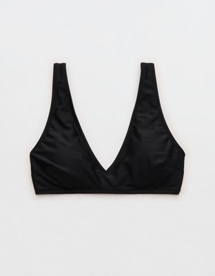 Aerie Wide Strap Voop Bikini Top - True Black