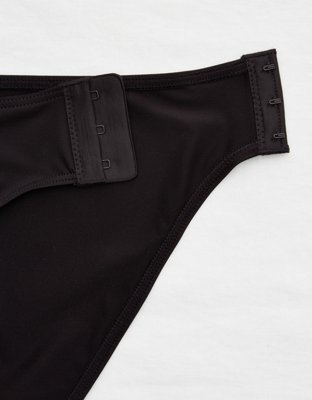 Slick Chicks Adaptive High Waisted Bikini Underwear - True Black