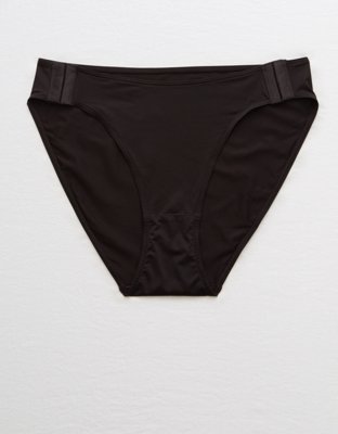 Slick Chicks Adaptive High Waisted Bikini Underwear - True Black