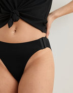 Slick Chicks Adaptive High Waisted Bikini Underwear - True Black