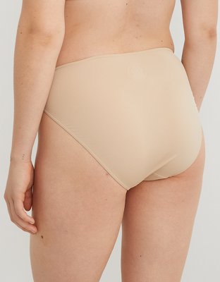 Slick Chicks Adaptive High Waisted Bikini Underwear - Beige