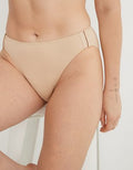 Slick Chicks Adaptive High Waisted Bikini Underwear - Beige