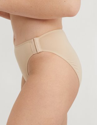 Slick Chicks Adaptive High Waisted Bikini Underwear - Beige