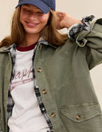 Aerie Utility Jacket - Olive Fun