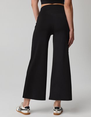 OFFLINE By Aerie Real Me XTRA High Waisted Crop Trouser - True Black