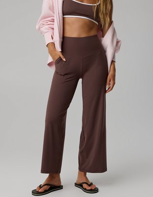 OFFLINE By Aerie Real Me XTRA High Waisted Crop Trouser - Relic