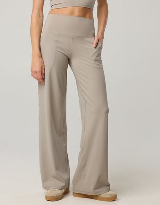 OFFLINE By Aerie Real Me XTRA High Waisted Tie Back Trouser - Stone Harbor