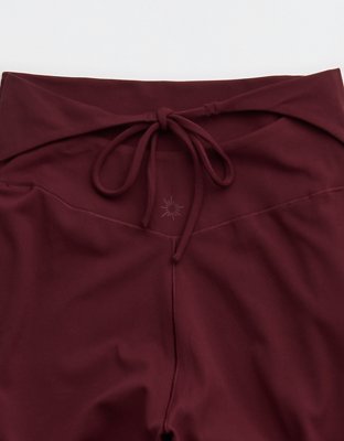 OFFLINE By Aerie Real Me XTRA High Waisted Tie Back Trouser - Royal Berry