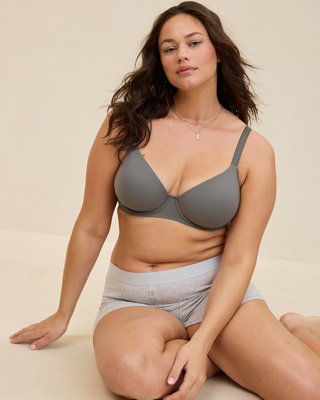 SMOOTHEZ Full Coverage Lightly Lined Bra - Shell Gray