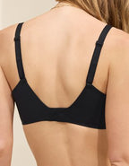 SMOOTHEZ Full Coverage Lightly Lined Bra - True Black
