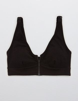 Slick Chicks Adaptive Wireless Zipper Bra - True Black