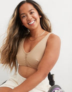 Slick Chicks Adaptive Wireless Zipper Bra - Sands