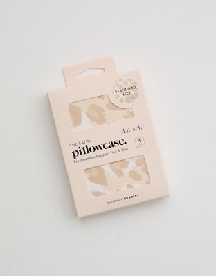 Kitsch Standard Satin Pillowcase - Brown